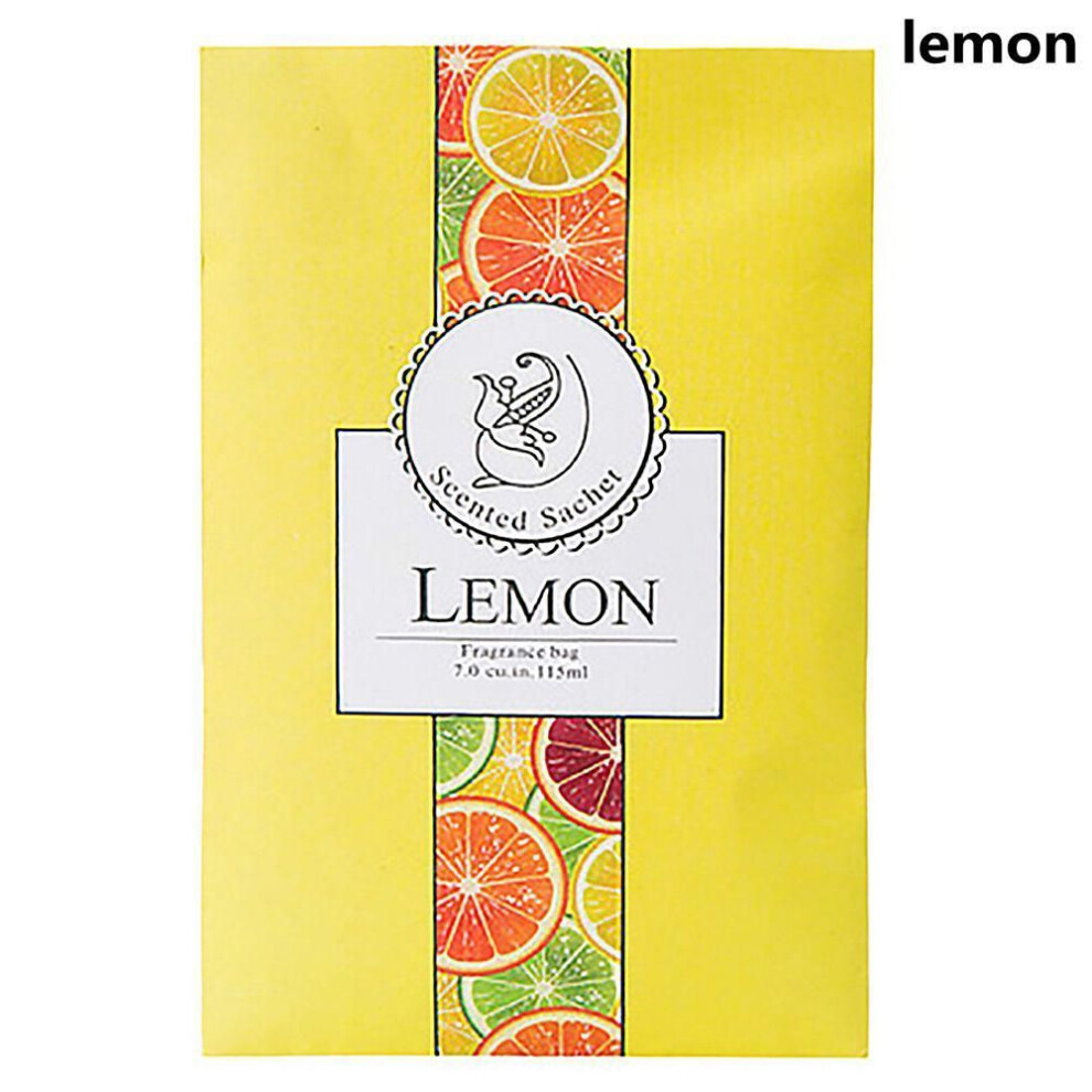(as the picture, lemo) Natural Sachet Aromatherapy Bag Hanging Fragrant Sachet For Wardrobe Closet Car Fragrance Air Freshening Home Supplies