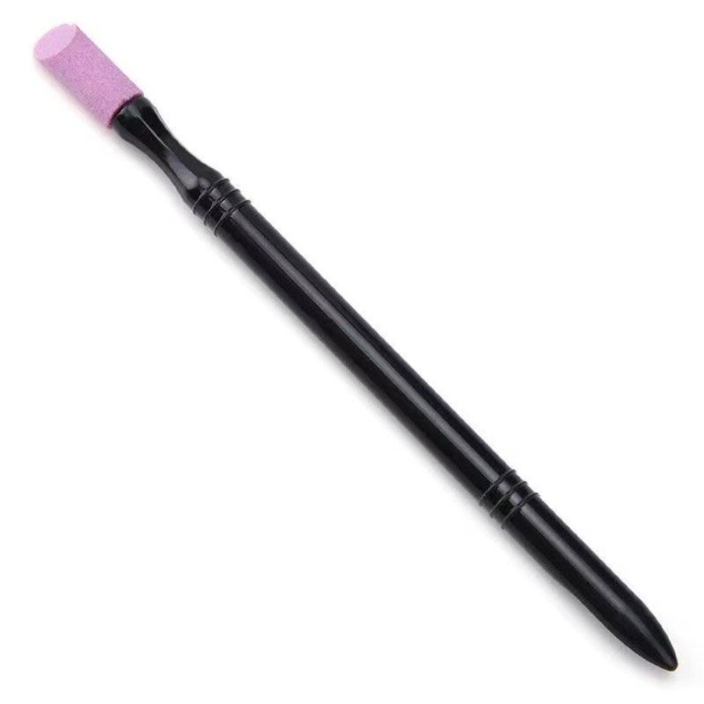 (black) Manicure Brush Pen Dead Skin Polishing Quartz Pen Manicure Tools