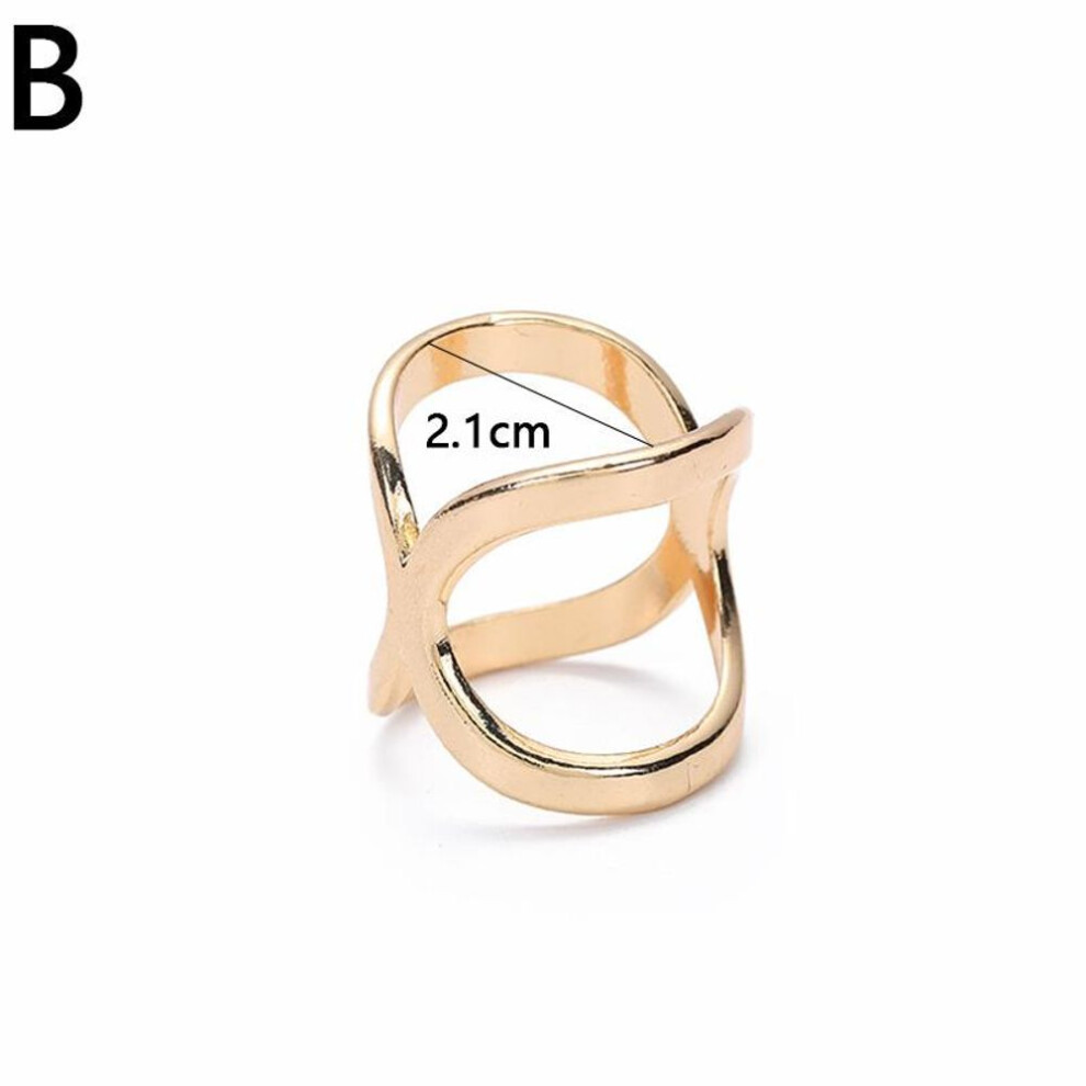 (B) 1PC Fashion Shawl Buckle Scarf Buckle Scarf Clip X Shape Ring Clip Jewelry Accessories