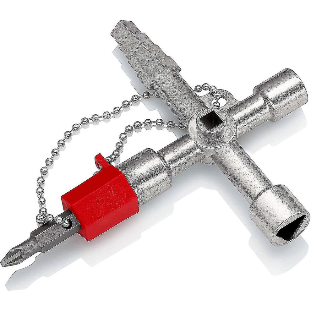 (As Show, One Size) Square Triangular Spanner 4 Way Spanner 5063595934360