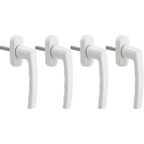 (As show, One size) White Window Handle, 4 Pieces Universal Window Handle, Aluminum Window Handle Fits Left And Right