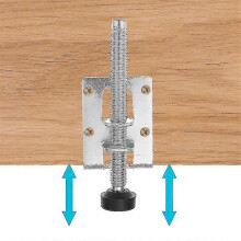 (10.5X4CM, One size) 4pcs Adjustable Leveling Feet Heavy Duty Height Adjuster Furniture Leveler Foot