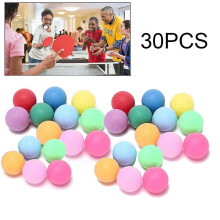 (As show, One size) 30Pcs/Pack Colored Pong Balls 40Mm Entertainment Table Tennis Balls