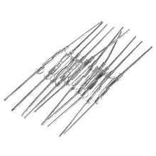 (As show, One size) 10pcs 14mm Glass Magnetic Induction Reed Switch Magswitch Normally Open No Shytmv