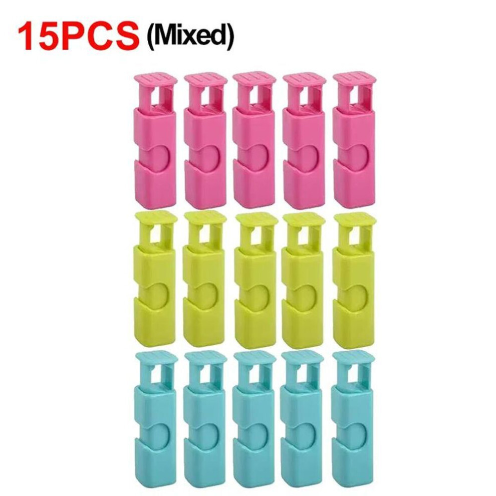 (15pcs) Donzens of Food Sealing Clips Bread Storage Bag Clips For Snack Wrap Bags Spring Clamp Reusable Kitchen Organization Clamp