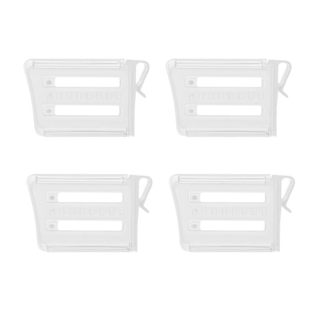 (4PCS) 1/4pcs Seasoning Divider Fridge Clip-on Partition Beverage Refrigerators Food Board Adjustable Shelf Sorting Bookend Side Door