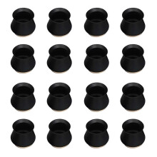 (16pcs, Black) Chair Leg Covers With Felt Bottom Soft Silicone Furniture Foot