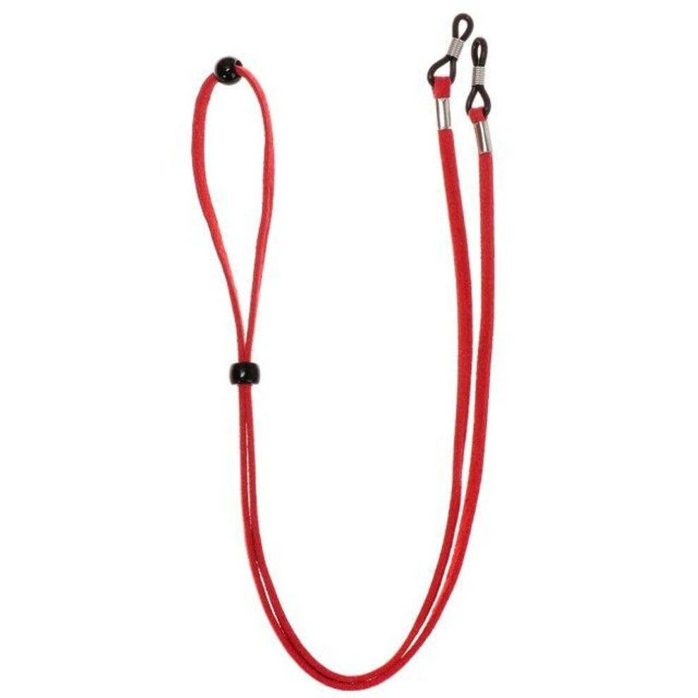(red) Fashion Adjustable Glasses Chain Face Mask Lanyards Non -Slip Anti -Lost Wearing Holding Wire Comfort Sunglasses Cord Neck Strap