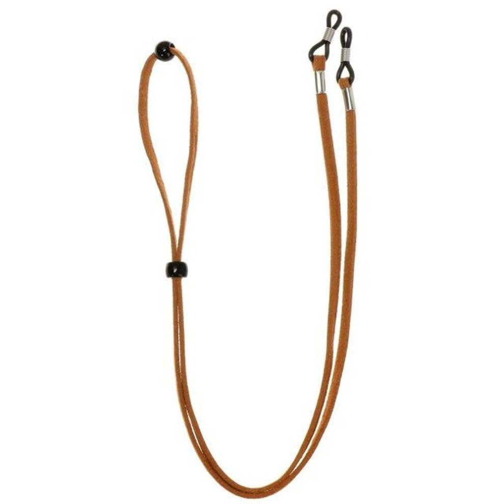(light brown) Fashion Adjustable Glasses Chain Face Mask Lanyards Non -Slip Anti -Lost Wearing Holding Wire Comfort Sunglasses Cord Neck Strap
