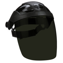 Sellstrom Single Crown Safety Face Shield with Ratchet Headgear  Shade