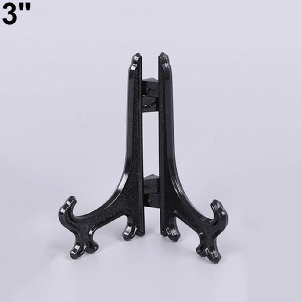 (as the picture, 3 Inch) 3/5/7/9 Inch Display Easel Stand Plate Bowl Picture Photo Frame Pedestal Holder