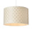 (Ivory) Litecraft Sovin Woven Easy Fit Drum Light Shade 1
