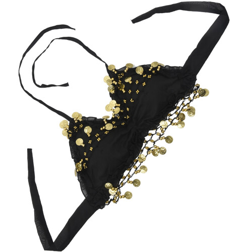 Δαντελένιο πλισέ σιφόν κέρμα Belly Dance Bra Top Στολή 2