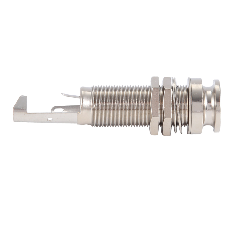 A1347 1 prise jack de sortie pour guitare basse 6,35 mm mono ou st?r?o, argent
