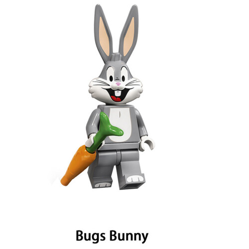 12PCS Bugs Bunny Duffy Duck Big Mouth Mini Figures Building 2