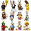 12PCS Bugs Bunny Duffy Duck Big Mouth Mini Figures Building 2