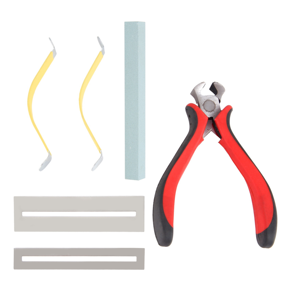 Guitar Clean Polish Tools 6 Pieces Professional Luthier Repair Kit Fret Cutter Wire Tool Set-image-OPC-PGB2DBP-NEW