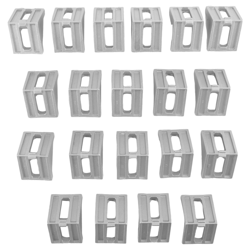 20Pcs 4040 Aluminum Corner Brackets Fitting Angle 40 X 35 Connector Fastener For Industrial Profile 4852884981397
