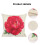 Capa de almofada decorativa vintage floral/flor linho capa de almofada sof? rosa 7