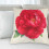 Capa de almofada decorativa vintage floral/flor linho capa de almofada sof? rosa 4