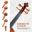 4/4 Εξαρτήματα βιολιού Αξεσουάρ Chin Rest Tailpiece Fine Tuner Tuning Peg Tailgut Endpin String Kit 6