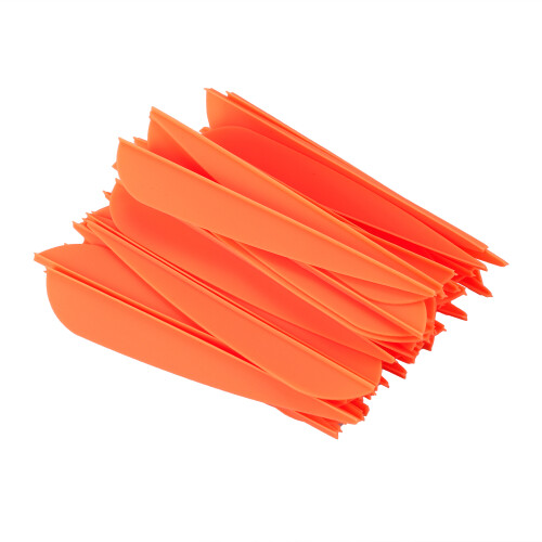 Πλαστικά πτερύγια βελών 4 ιντσών για DIY Archery 50 Pack (Πορτοκαλί) 1