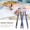 Professional Compass with Lock, for Geometry, 6inch Spring Bow Compass, Precision Math, Drafting Drawing (2 Pack) 5