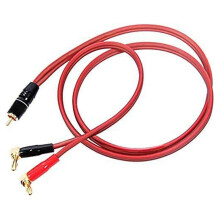 Banana Plug to Speaker Cable,Speaker Wire Male Plugs(2Banana) 4N OFC HiFi 2M