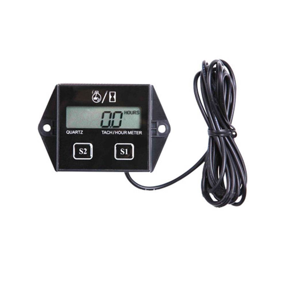 Digital Display Tachometer Engine Tach Hour Meter Gauge Inductive Car Stroke Lcd For Motor Boat 4852884998395