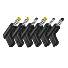 Lot de 6 connecteurs d'alimentation USB C PD vers DC 12/15/19,5 V, c?ble pour routeur, prise jack, adaptateur de charge, convertisseur