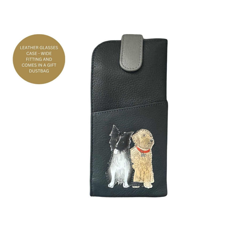 Kennel Crew Dogs Leather Glasses Case by Mala Leather - Image 4