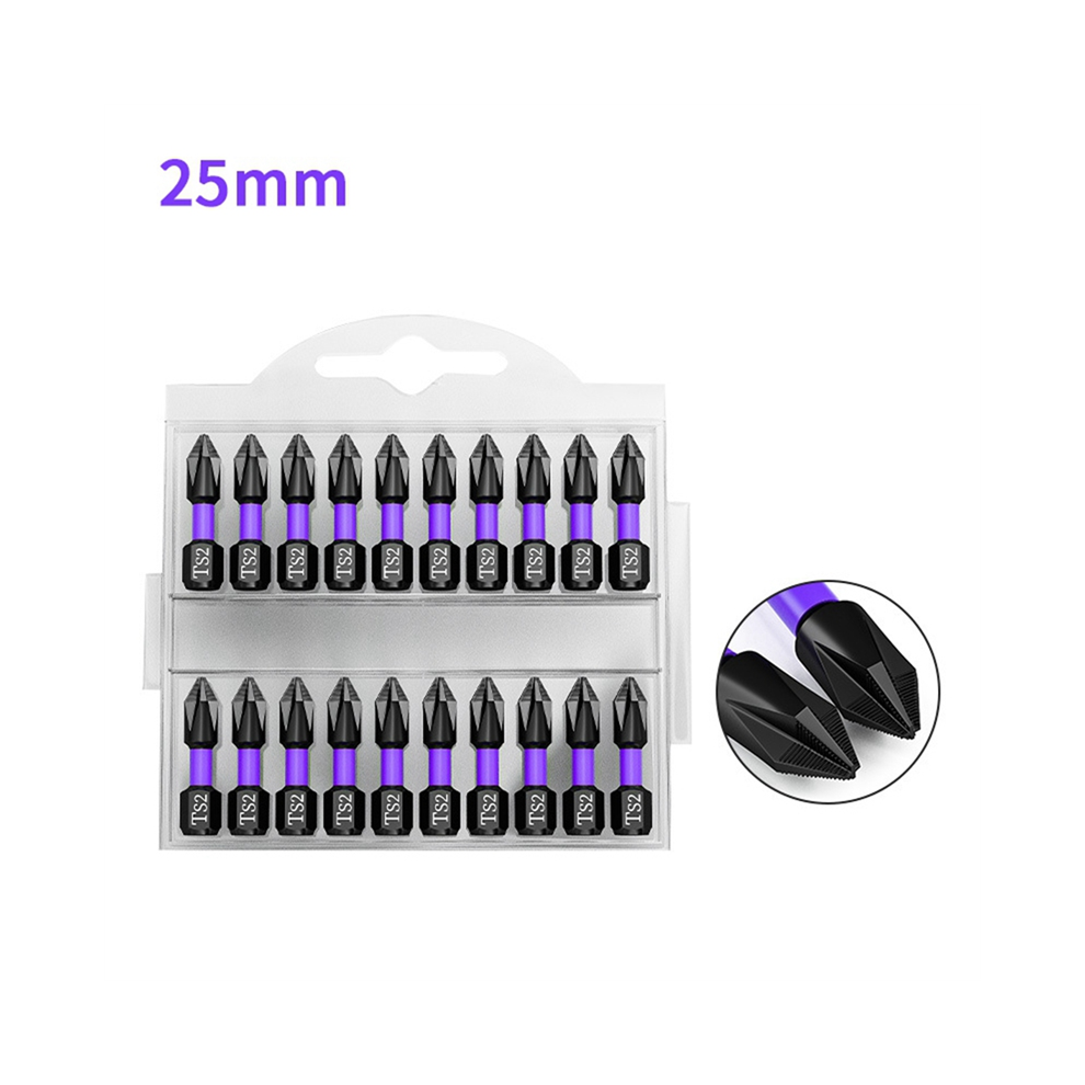 Ph2 Magnetic Batch Crosses Screwdriver Impact Drill Bit Screw 65Mm Non-Slip Electric Power Tools 4852884900398