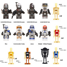 Star Wars Rex Cody Jessi VS Battle Robot Stormtrooper Soldiers Minifigures Children's collection Fit Lego