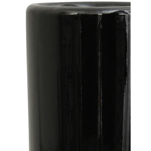 Orientalne meble 24 "" Solid Black Porcelain Parrella Stand 2