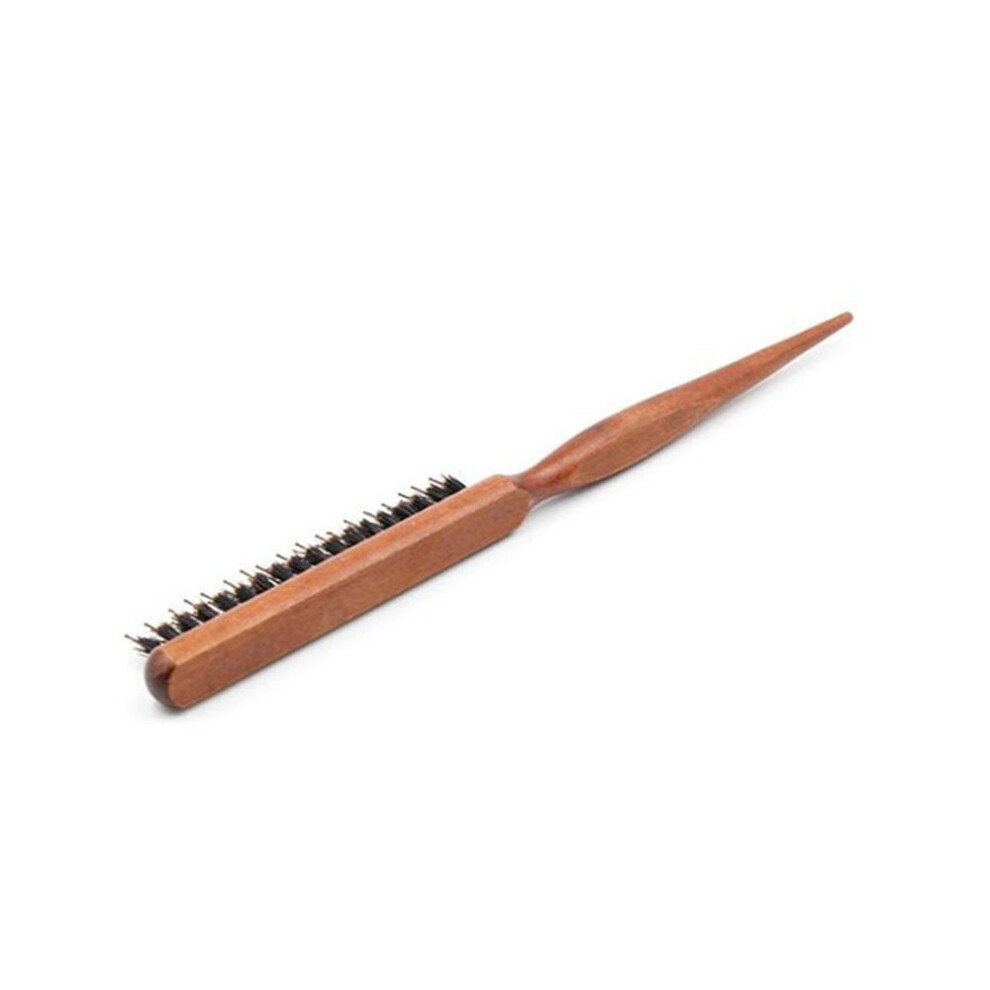 (onesize) Professional Salon Teasing Back Hair Brushes Wood Slim Line Comb Hairbrush