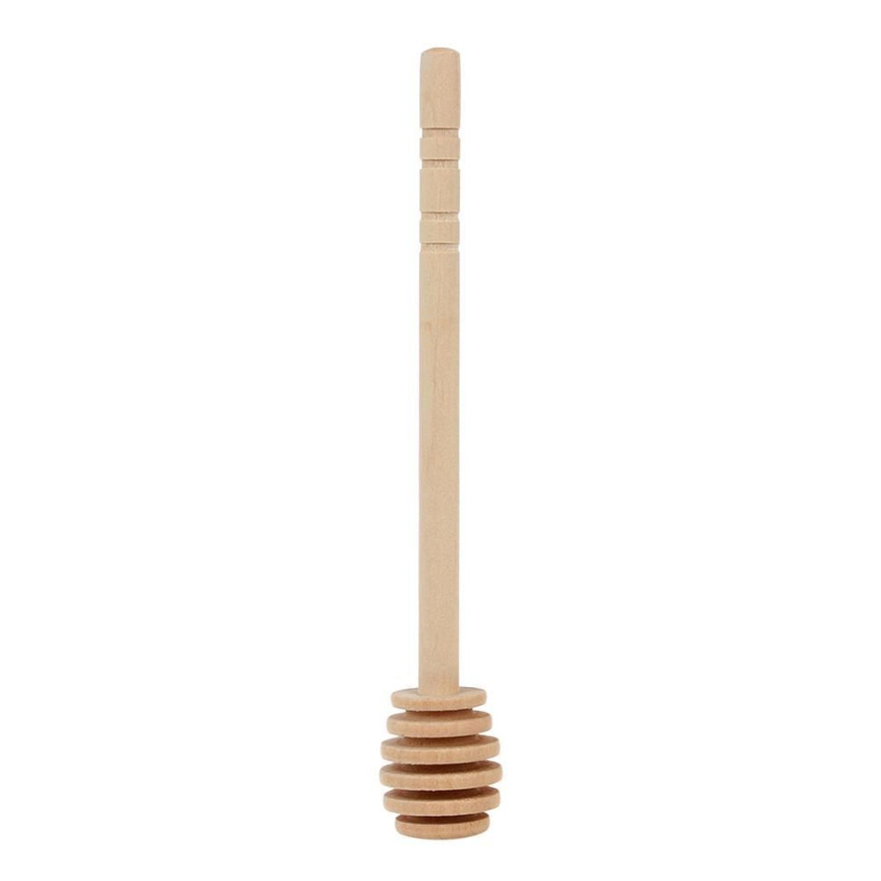 (8cm) 1x Wooden Stick Stirring Rod Spoon Drizzler Mini Bee Honey Dipper Muddler Stirrer Stir Bar