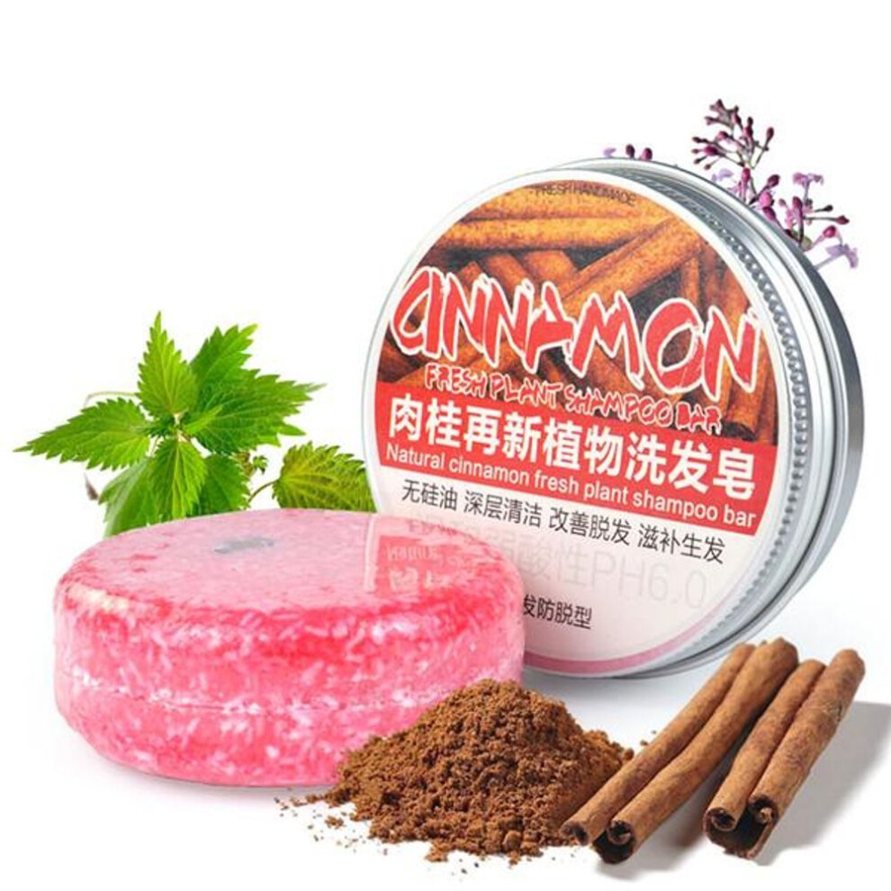 (cinnamon) Hair Soap Darkening Shampoo Bar 100% Natural Organic Conditioner And Repair