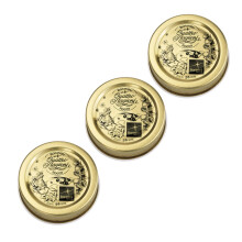 Bormioli Rocco Naaa Rocco 2-1/4 """" 56mm Quattro Stagioni 3 Pachet de capace de 56 mm Gold