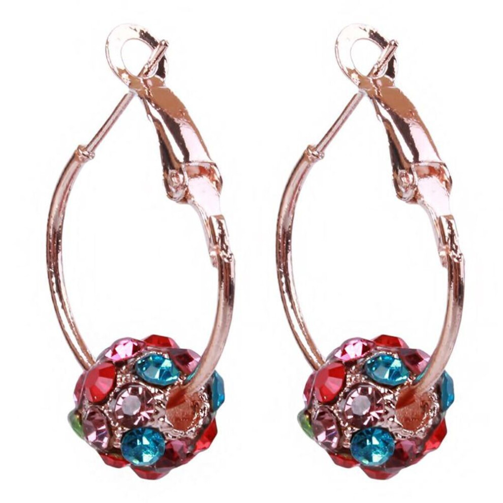 (multicolor) Women's Drop Earring Stud Ball Colorful Diamond Earrings Fashion Jewelry