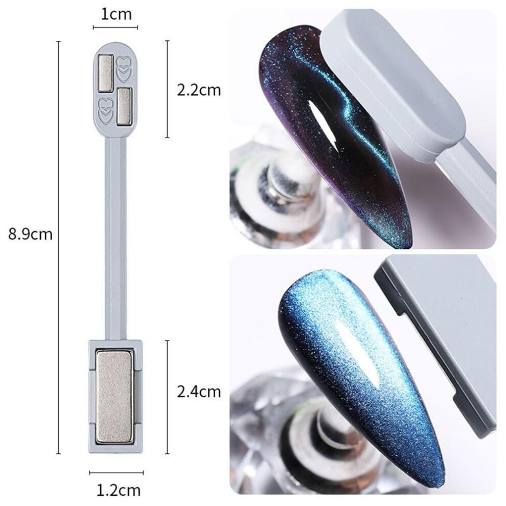 (magnet) 1pcs Double-headed Magnetic Cat Eye Gel Nail Polish Stick For Nail Gel Polish Strong & Easy To Use Nail Art Magnetic Pen Tools