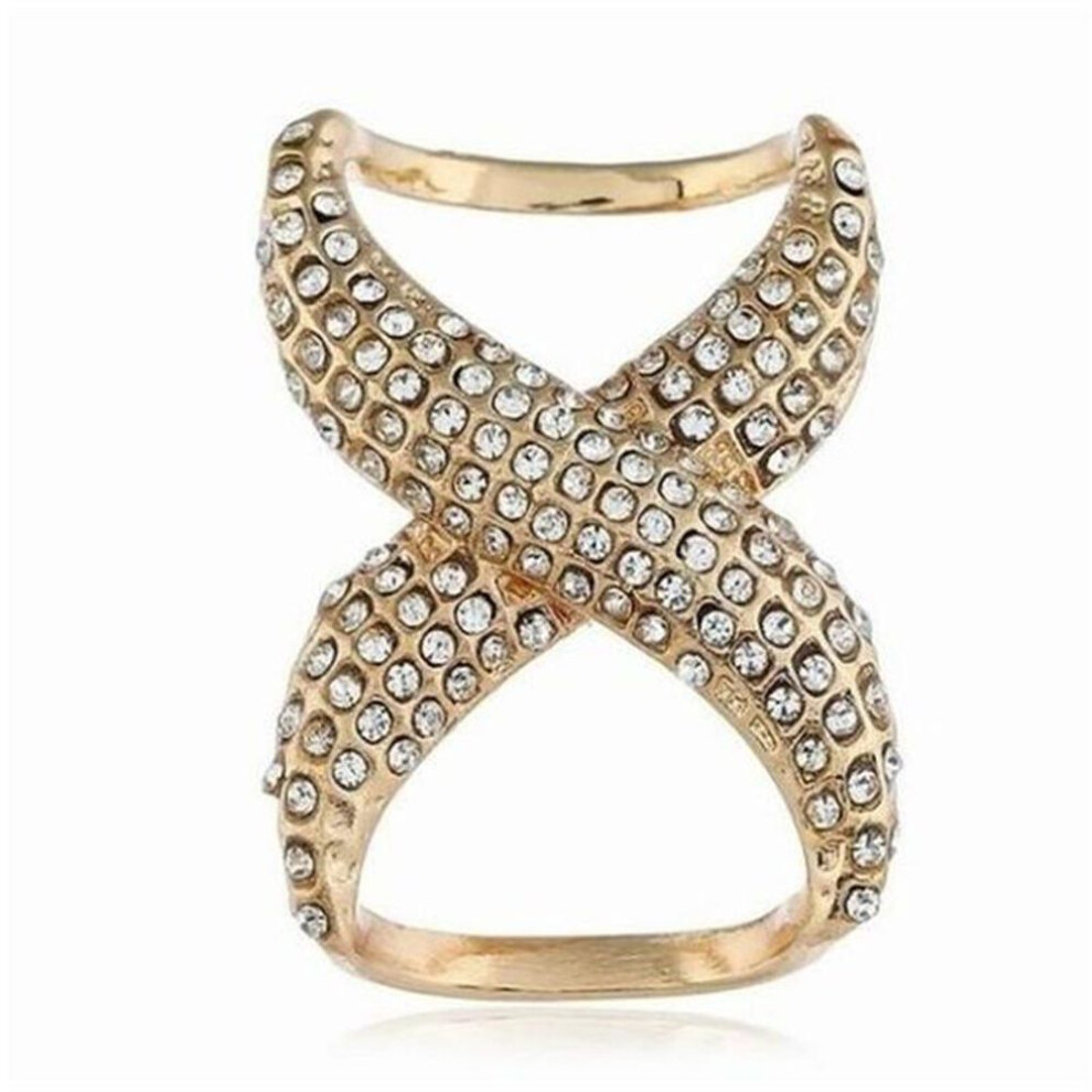 (gold) 1 Piece Women Shawl Ring Clip Scarves Fastener Crystal Silk Scarf Buckle Brooch Wedding Jewelry