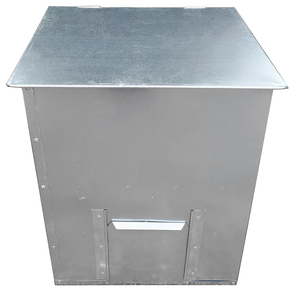 HEAVY DUTY Galvanised Metal Coal Logs Salt Grit Bunker Fuel Storage Holds 250kg