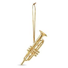 Broadway Gifts 3,5" Guld Messing Trompet Ornament Dekoration