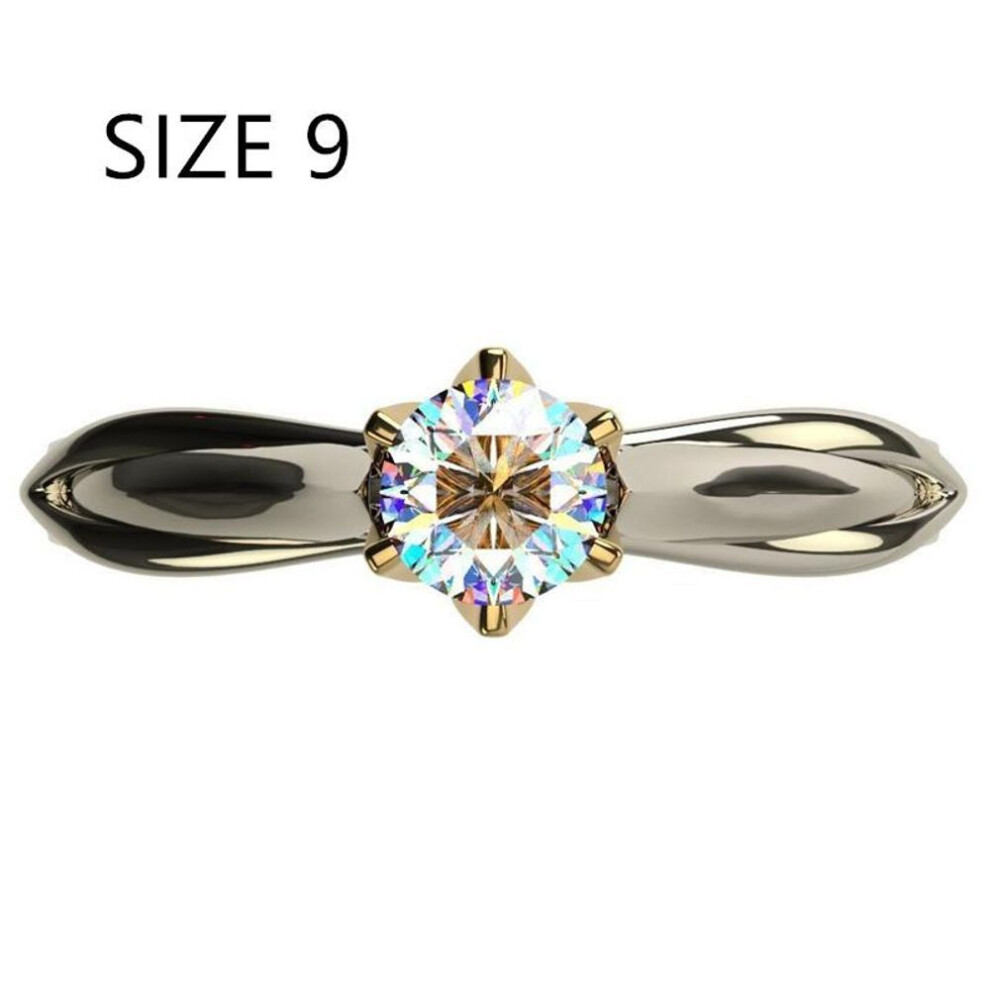 (as the picture, 9) 925 Sterling Silver Ring For Women Men Natural Moissanite Jewelry Rings Black Ins Wind Jewelry