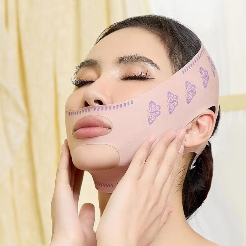 (as the picture) Face Bandage Breathable V Face Band Cheek Lift Up Anti Wrinkle Face Thin Mask Reduce Double Chin V-line Shaping Bandage