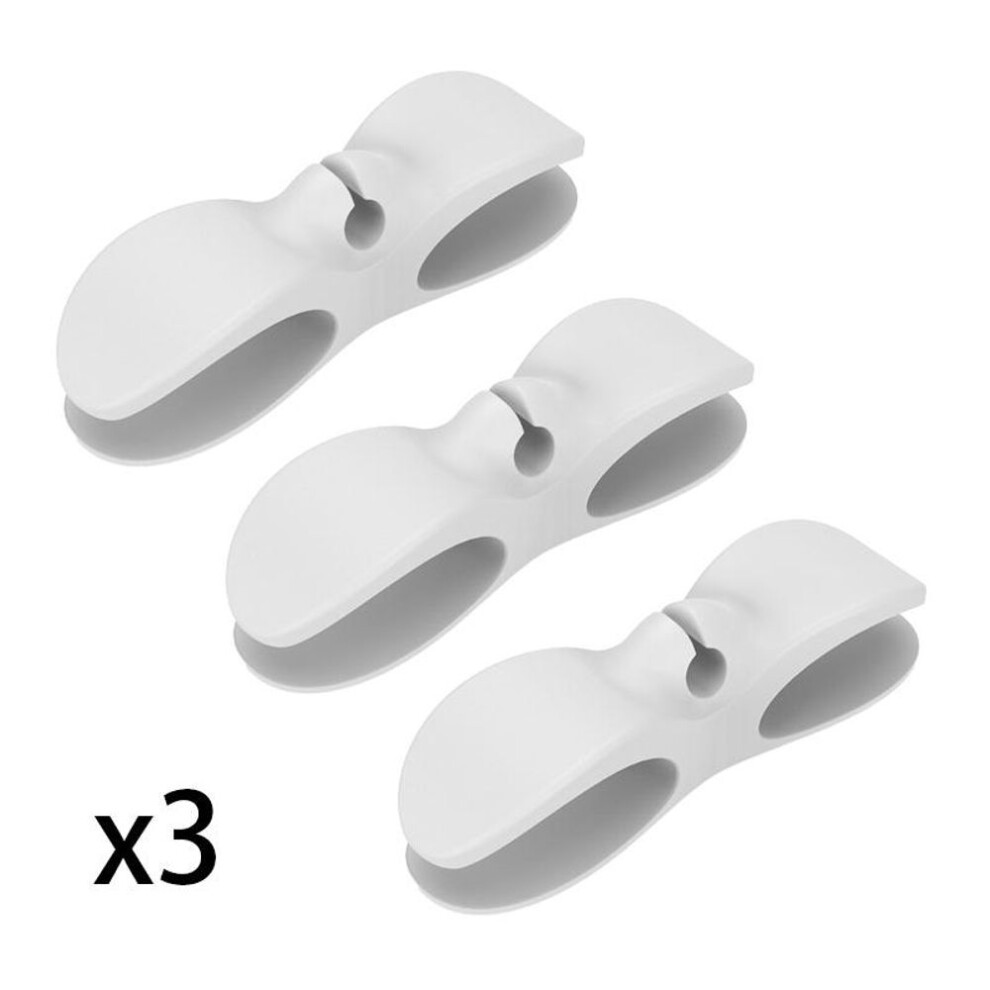 (white, 3pcs) 1/3pcs Cord Winder For Kitchen Storage - No-punch Plug Fixed Power Cord Organizer For Electrical Cable Management Home Organizing Storage Tool