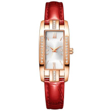 (white gold) Elegant Watches Fashion Rectangular Ladies Quartz Watch Green Dial Simple Leather Luxury Women Gifts Watches