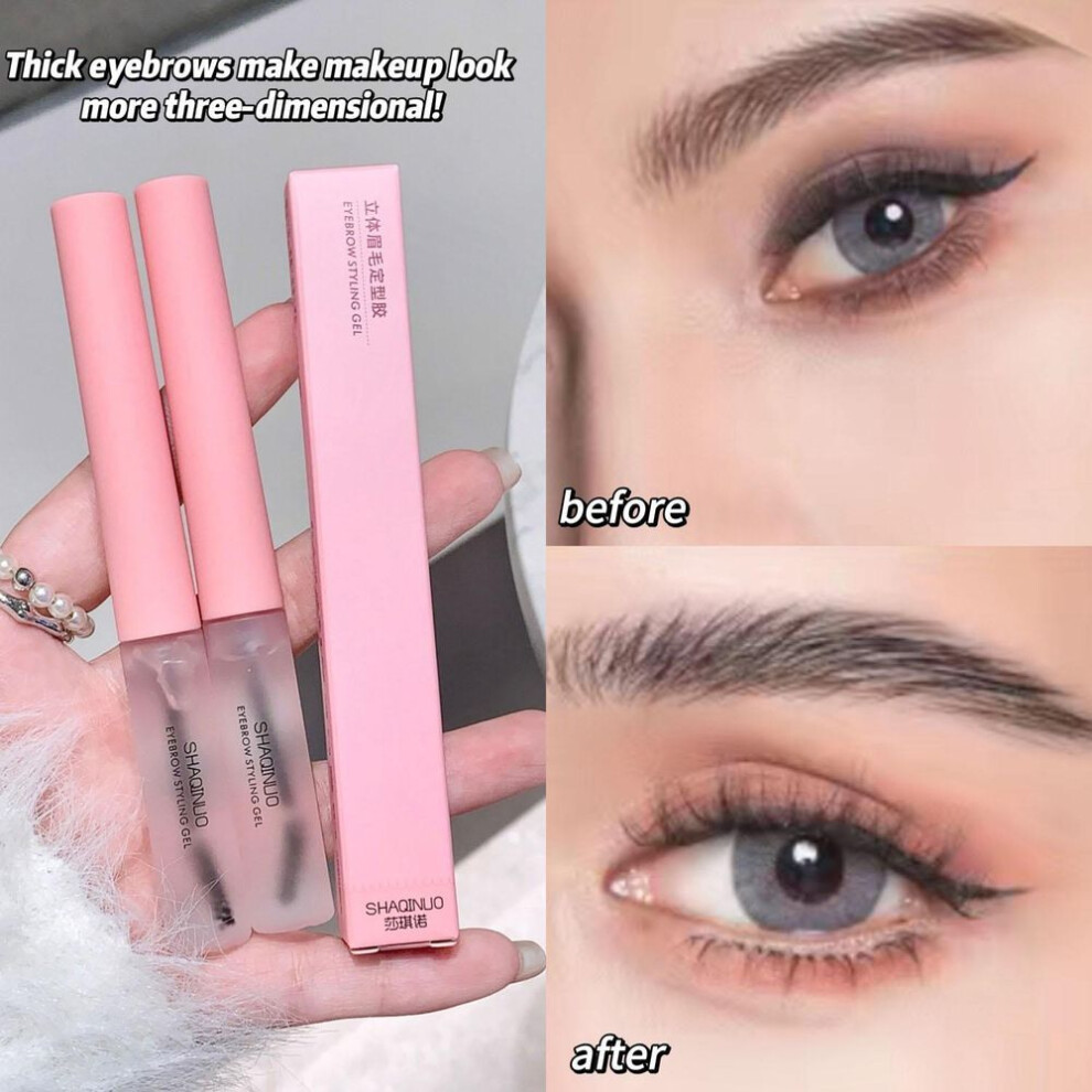 Shaqinuo 3D Eyebrow Styling Gel Long-lasting Strong Hold Waterproof New Design Brow Coating Ideal For Daily Use