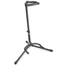 Stagg Tripod-stil r?rformet guitarstativ med sikkerhedsstrop (sort)