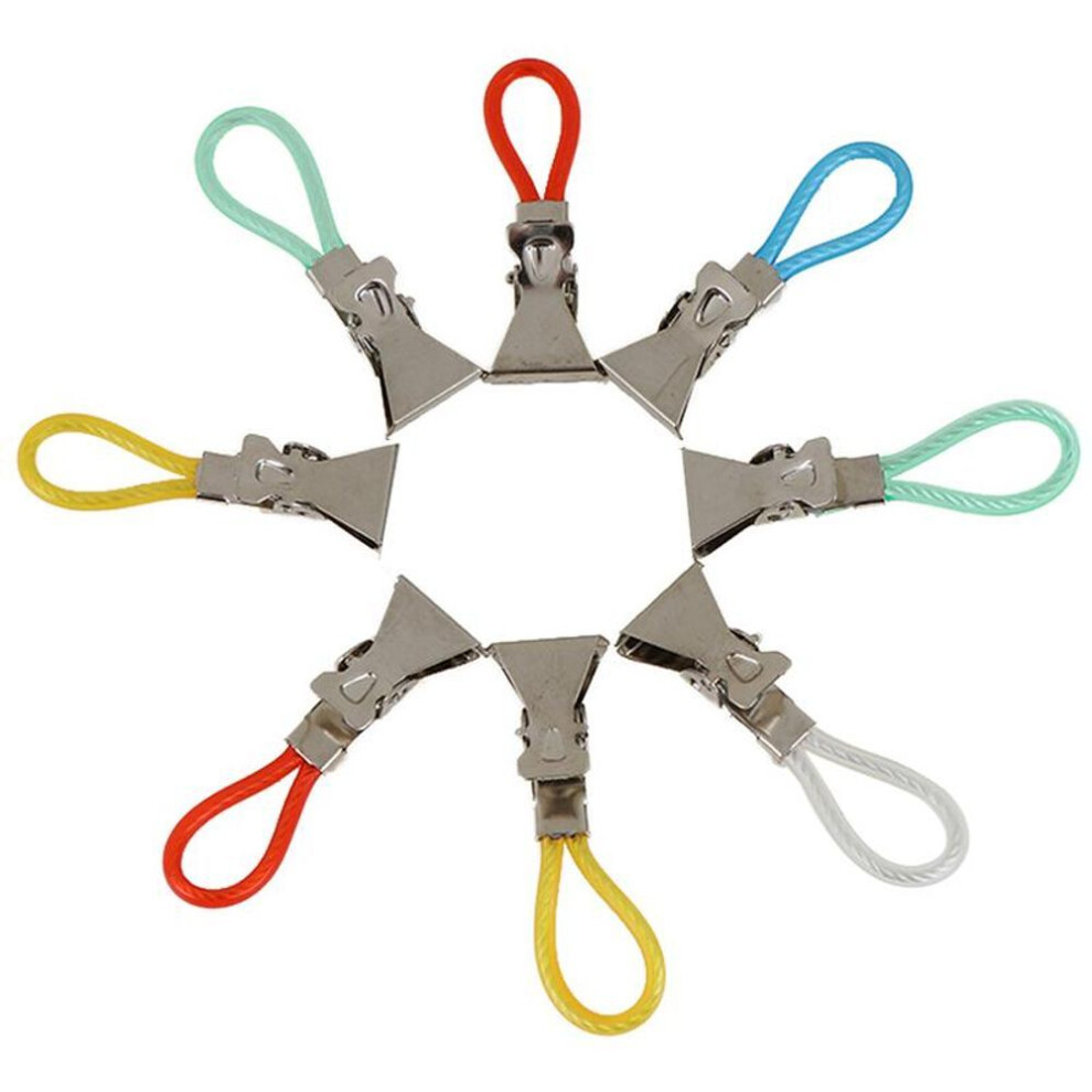 (multicolor) 8 Pcs Towel Clips Towels Hanger Tea Towel Towel Hook
